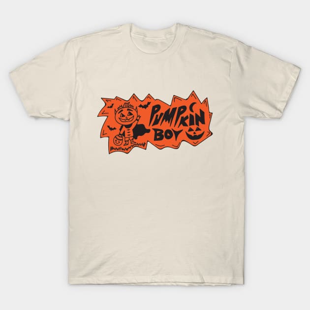 Pumpkin Boy T-Shirt by Space Cadet Art